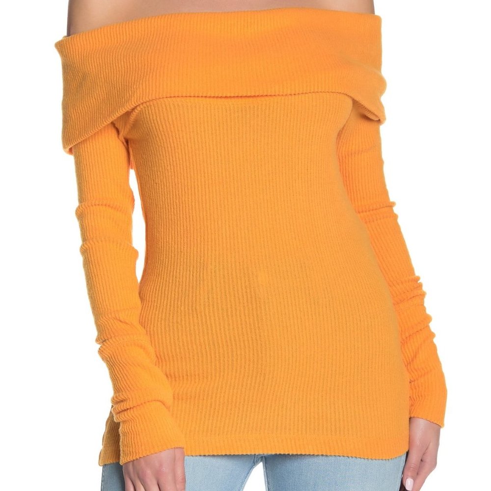 We the Free Snowbunny off the Shoulder LS Size L